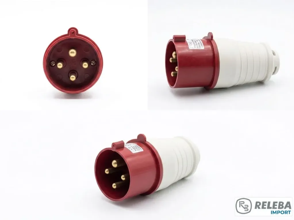 TOMA SECON MACHO 32AMP 3P+T CONECTOR TRI