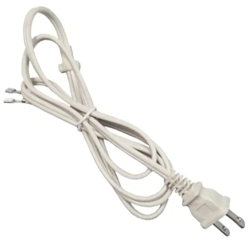 [CA4001] Cable Licuadora Blanco Con T Plástica